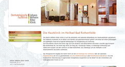 Desktop Screenshot of hautklinik.de