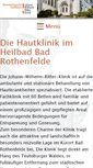 Mobile Screenshot of hautklinik.de